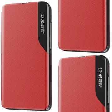 HURTEL Elegantna kožna maska s preklopom i postoljem za Xiaomi Redmi Note 11 Pro+ 5G (China) / 11 Pro 5G (China) / Mi11i HyperCharge / Poco X4 NFC 5G, crvena