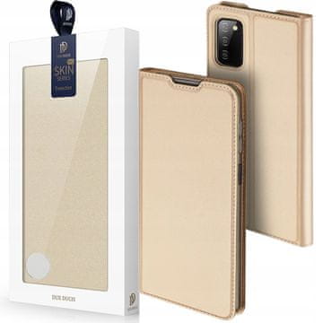 Dux Ducis Dux Ducis Skin Pro kabura torbica maska s preklopom za Samsung Galaxy A03s zlatna