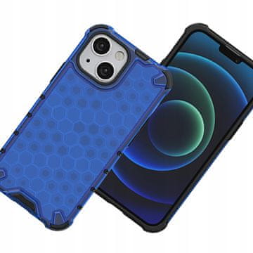 HURTEL Tvrdo zaštitno kućište sa želatinskim okvirom za iPhone 13 mini, plava boja
