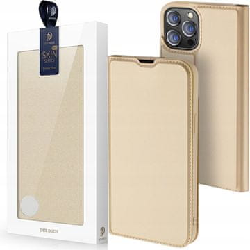 Dux Ducis Dux Ducis Skin Pro kabura etui poklopac s preklopom za iPhone 13 Pro Max, zlatna