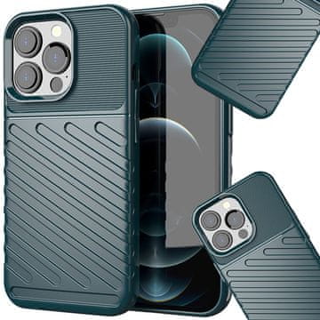 HURTEL Thunder Case elastično oklopno etui pokrov za iPhone 13 Pro zelene boje