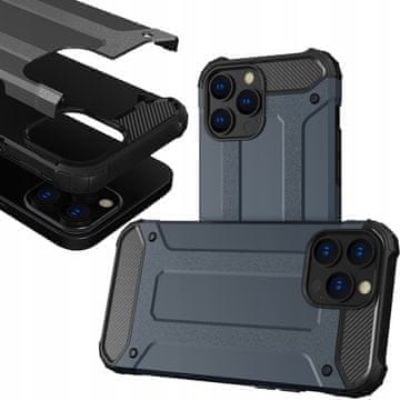 HURTEL Hybrid Armor pancerne hibridno etui za iPhone 13 Pro, plavo