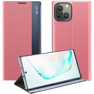 HURTEL Sleep Case pokrov maskica s preklopom tipa Smart Cover za iPhone 13 mini, ružičasta