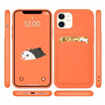 INNA Hurtel Silikonska Futrola Za Iphone 12 Pro Max S Pretincem Za Kartice