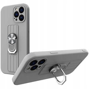 INNA Hurtel Futrola S Prstenom I Držačem Za Iphone 12 Mini Silikonska S Postoljem