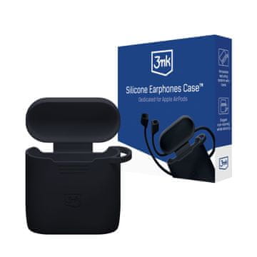 Dodatki - Apple AirPods 4 - 3mk silikonska futrola za AirPods, crna