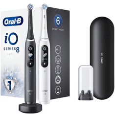 Oral-B Električna četkica za zube iO 8 Duo, Black&White