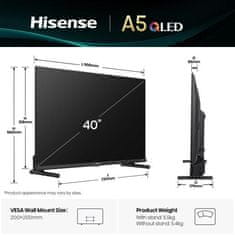 Hisense 32A5Q FHD televizor, 80 cm, Smart TV