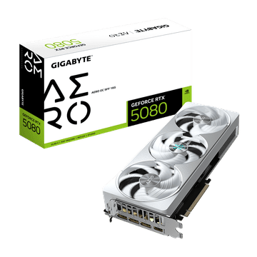 Gigabyte GeForce RTX 5080 Aero OC SFF grafička kartica, 16GB GDDR7 (GV-N5080AERO OC-16GD)