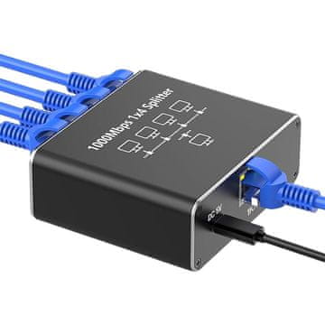 LEGIT Gigabit Ethernet 1 na 4 RJ45 LAN mrežni razdjelnik splitter switch