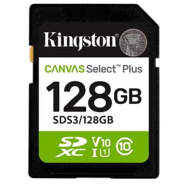 Kingston Canvas Select Plus SD 128GB Class 10 UHS-I (SDS3/128GB) memorijska kartica