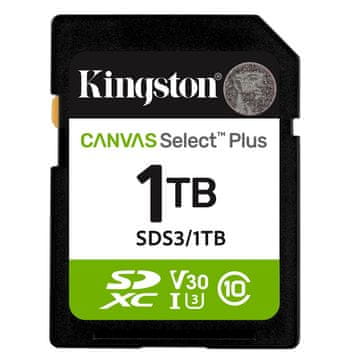 Kingston Canvas Select Plus SD 1TB Class10 U3 V30 UHS-I SDS3/1TB memorijska kartica