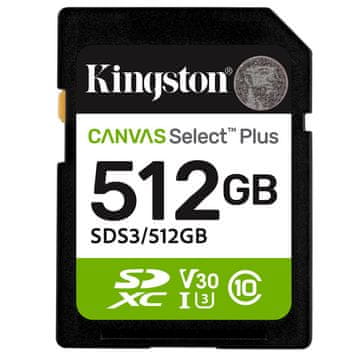 Kingston Canvas Select Plus SD 512 GB Class 10 UHS-I (SDS3/512GB) memorijska kartica