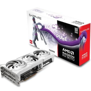 Sapphire PURE Radeon RX 9070 16GB GDDR6 ARGB gaming grafička kartica