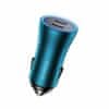 BASEUS Auto punjač 12V 24V 40W 2xTipC PD QC plavi CGJP000003