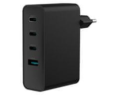 Natec Ribera GaN punjač, 100W, 1x USB-A, 3x USB-C, QC, crni