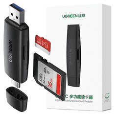 Ugreen Usb-C Adapter Za Sd Microsd Čitač Kartica Računalo Prijenosno Računalo