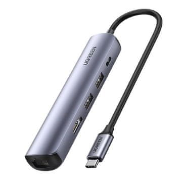 Ugreen Hub Usb-C Adapter Na Hdmi Usb Rj45 Za Macbook Prijenosno Računalo I Telefon