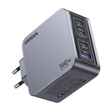 Ugreen Nexode Pro 160W Zidni Punjač Za Prijenosno Računalo 3X Usb-C