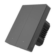 Sonoff Pametni WiFi prekidač SONOFF M5-2C-80 (2-kanalni, grafitni, za ugradnju u zid