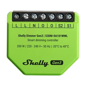 Shelly Shelly Wifi Gen3 Dimmer Za Bežično Upravljanje Kućnom Rasvjetom