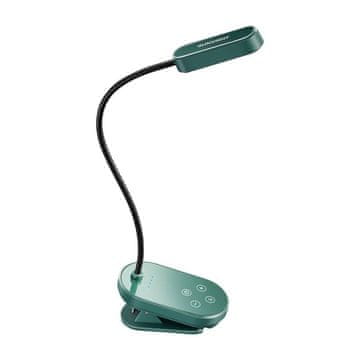 MojPlanet Mini lampa za knjige s kopčom Glocusent GLCSNTBL006 zelena
