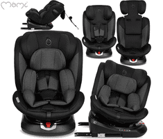 Emi 360° dječja autosjedalica, 40-150 cm, crna