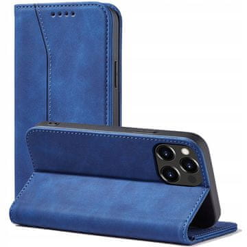HURTEL Magnet Fancy Case etui za iPhone 14 Pro Max, maska s preklopom, novčanik, postolje, plava