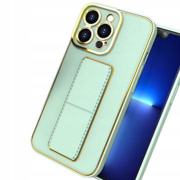 HURTEL Nova maskica Kickstand Case za iPhone 13 Pro s postoljem, zelena
