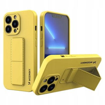 WOZINSKY Wozinsky Kickstand Case silikonska maskica s postoljem za iPhone 13 mini žuta