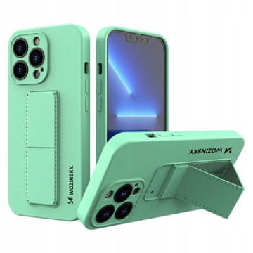 WOZINSKY Wozinsky Kickstand Case silikonska torbica s postoljem za iPhone 13 mini, menta