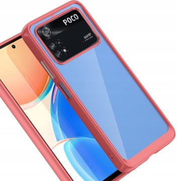 HURTEL Silikonska maska Outer Space Case za Xiaomi Poco M4 Pro 5G - crvena