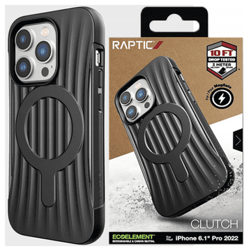 RAPTIC Raptic X-Doria Clutch Built Case za iPhone 14 Pro s MagSafe, maska za leđa, crna