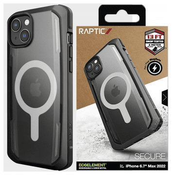 RAPTIC Raptic X-Doria Secure Case torbica za iPhone 14 Plus s MagSafe, oklopna maska, crna