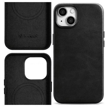 iCARER Icarer Oil Wax Premium Kožna Futrola Za Iphone 14 Plus Za Magsafe