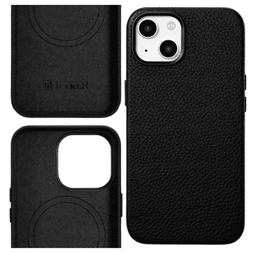 iCARER Icarer Litchi Premium Kožna Futrola Za Iphone 14 Plus Magnetska