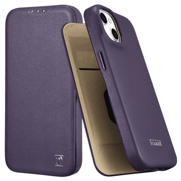 iCARER Icarer Magnetska Kožna Futrola Za Iphone 14 Plus S Poklopcom