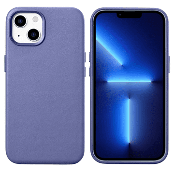iCARER Case Kožna futrola za iPhone 14 Plus, svijetloljubičasta (kompatibilna s MagSafeom)