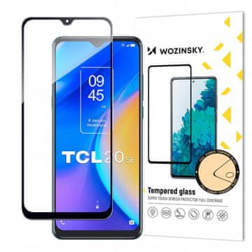 WOZINSKY Wozinsky Full Glue temperirano staklo TCL 20 SE 9H za cijeli ekran s crnim okvirom