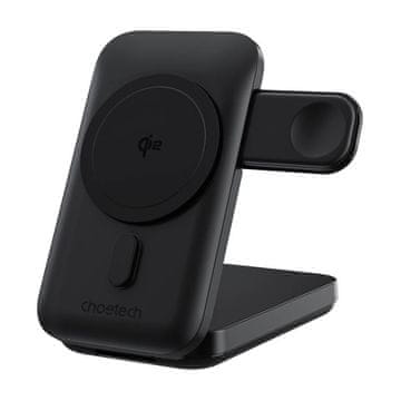 Choetech Magnetna punjač 3u1 Choetech B750 10000mAh Qi2 (crna) - Brzo punjenje i powerbank.