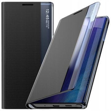 HURTEL New Sleep Case maska za Samsung Galaxy S23+, poklopac s preklopom i postoljem, crni