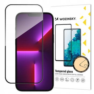 WOZINSKY Full Glue izdržljiva zaštitna folija od kaljenog stakla s okvirom za iPhone 15 - crna