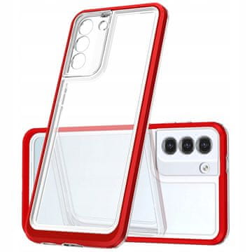 HURTEL Hurtel Prozirna 3U1 Silikonska Futrola Za Samsung Galaxy S23+ S Okvirom