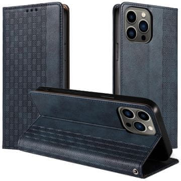 HURTEL Magnet Strap Case etui za Samsung Galaxy S23+, maska s preklopom, mini torbica, vrpca, postolje, plava