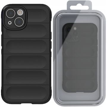 HURTEL Magic Shield Case torbica za iPhone 14 Plus, elastična oklopna maskica, crna