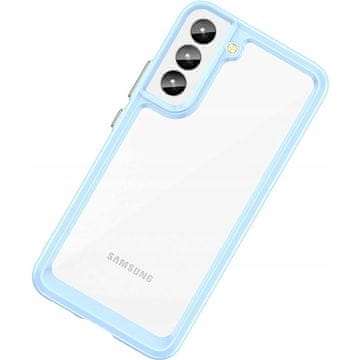 HURTEL Outer Space Case maska za Samsung Galaxy S22+ (S22 Plus), tvrdi pokrovac s gel okvirom, plava