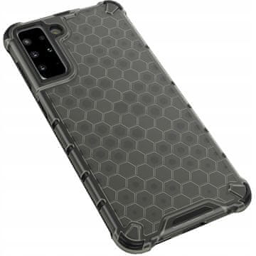 HURTEL Tvrdo etui s gel okvirom Honeycomb za Samsung Galaxy S22+ (S22 Plus), crno