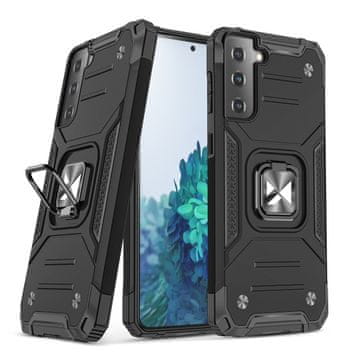 WOZINSKY Ring Armor hibridna maskica + magnetski držač za Samsung Galaxy S22+ (S22 Plus) crna
