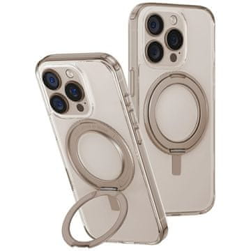 UNIQ iPhone 16 Pro Swivix 360° stalak MagSafe futrola zlatna