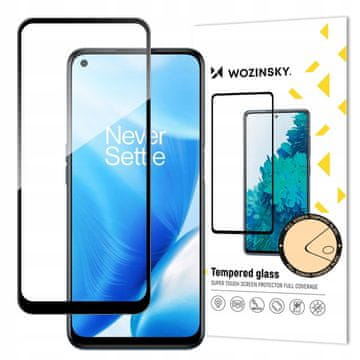 WOZINSKY Kaljeno staklo Full Glue za OnePlus Nord N200 5G s zaštitnim okvirom